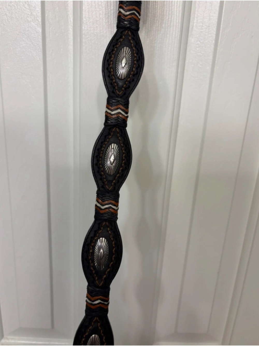 Black and Brown Larry Mahan Leather Belt